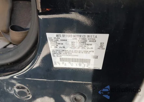 2003 Ford F-350 Lariat/Xl/Xlt from USA, damaged, VIN 1FTSW31P63ED23562